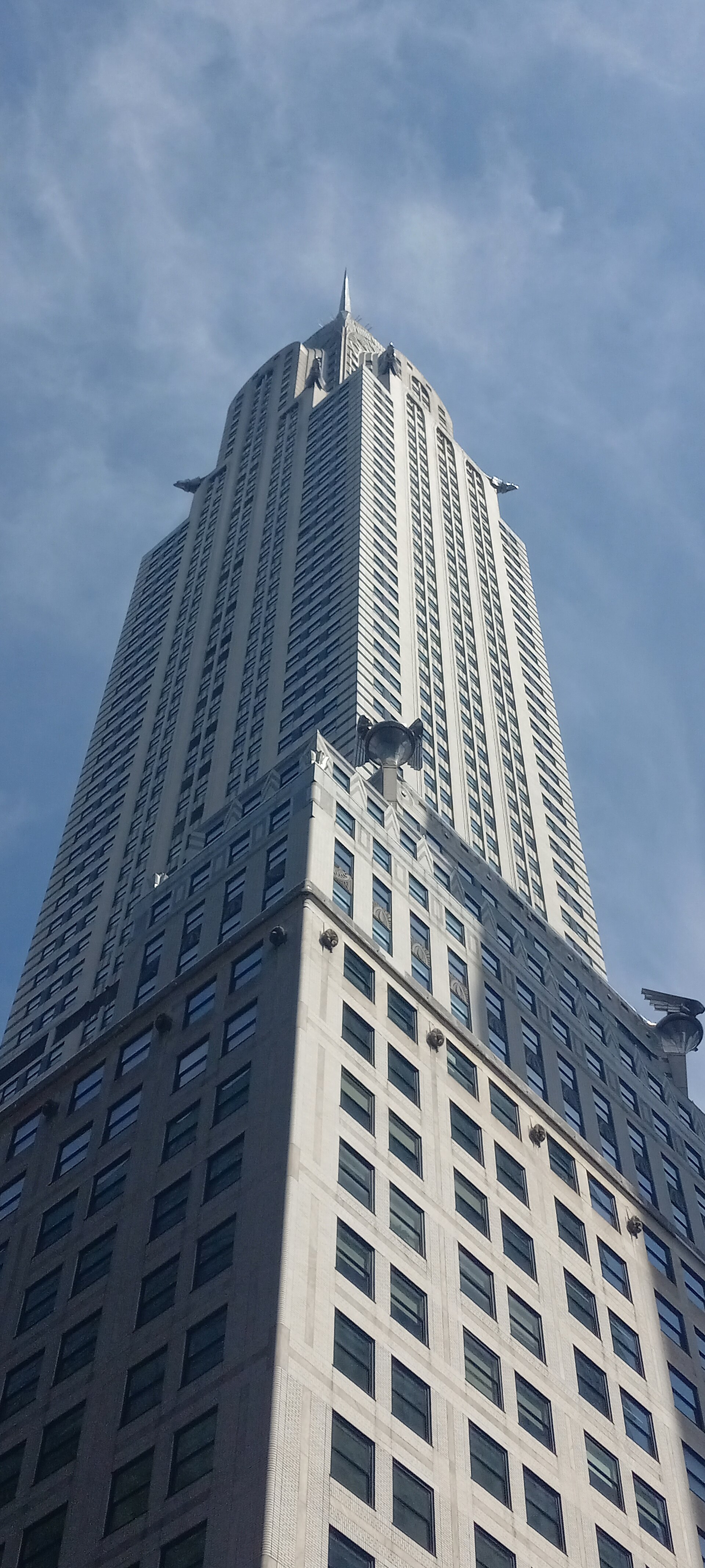 The Chrysler Building in New York City, seen from the street