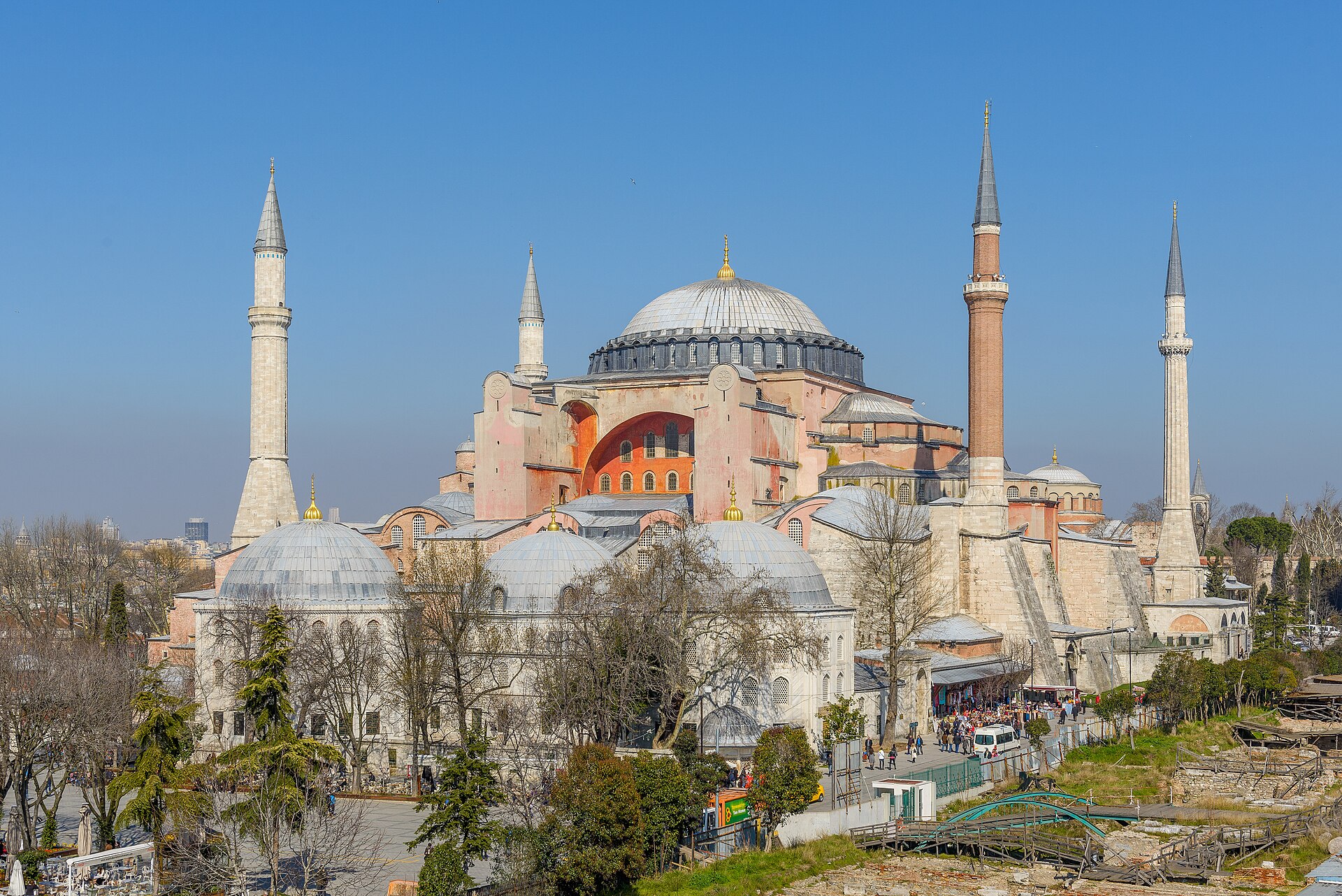Hagia Sophia in Istanbul in daylight