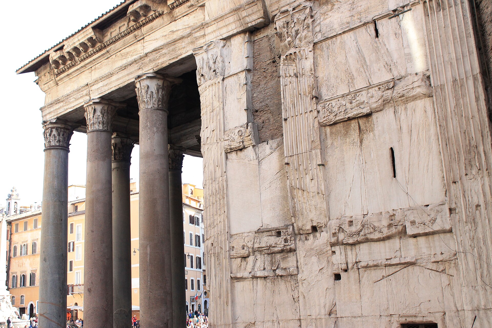 The Pantheon in Rome in daylight